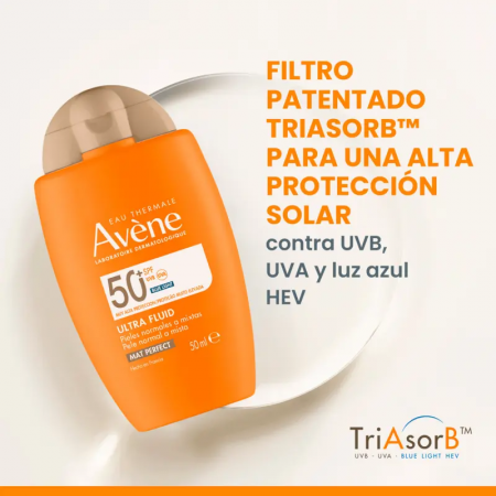 AVAVENE ULTRA FLUID MAT PERFECT COLOR SPF 50+ 50 ML