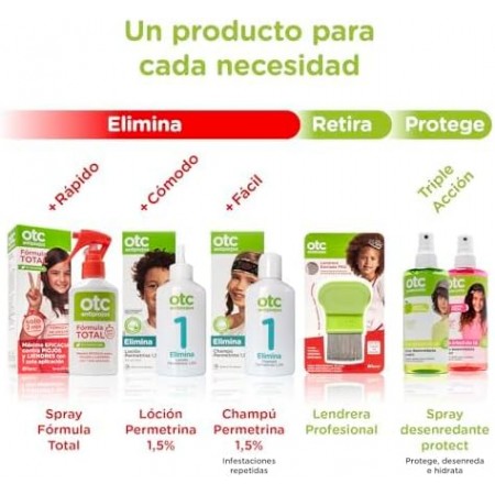 OTC ANTIPIOJOS LENDRERA ESTRIADA PROFESIONAL 1 PEINE