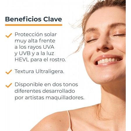 EUCERIN SUN HYDRO PROTECT SPF50+ ULTRA LIGHT CON COLOR CLARO FLUIDO 50 ML