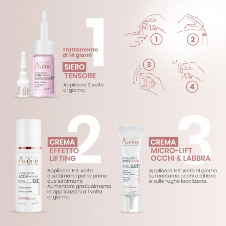 AVENE HYALURON ACTIV PROCEDURE SERUM TENSOR 1 VIAL 18 ML + 1 AMPOLLA 2 ML