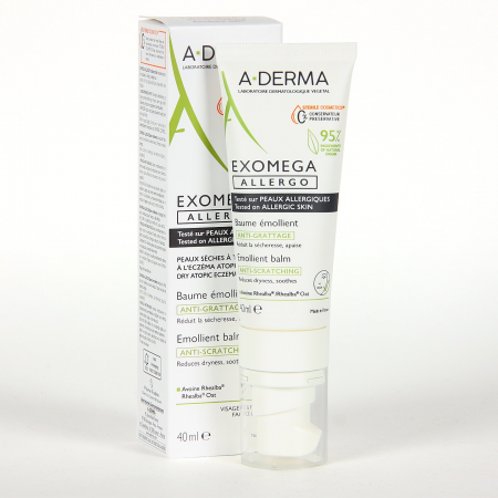 A-DERMA EXOMEGA ALLERGO BALSAMO EMOLIENTE ANTI-RASCADO 40 ML