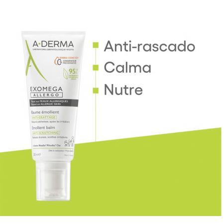 A-DERMA EXOMEGA ALLERGO BALSAMO EMOLIENTE ANTI-RASCADO 40 ML