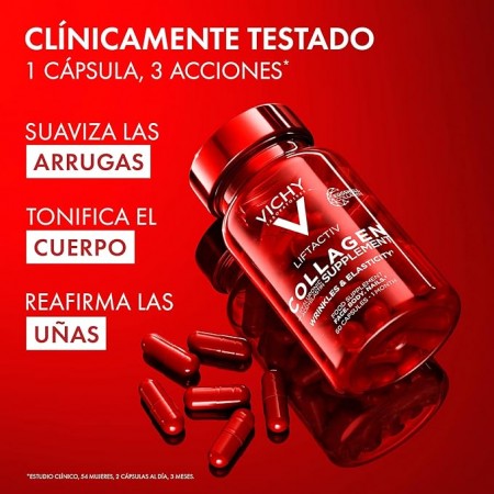 VICHY LIFTACTIV COLAGENO SUPLEMENTO ARRUGAS & ELASTICIDAD 60 CAPSULAS