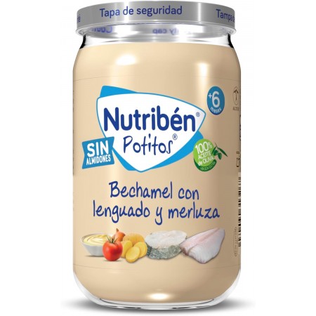 NUTRIBEN POTITOS BECHAMEL CON LENGUADO Y MERLUZA 235 G
