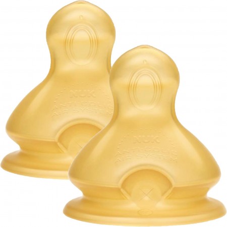NUK TETINAS DE  LATEX FIRST CHOICE T-1 DE 0-6 MESES FLUJO M 2 TETINAS