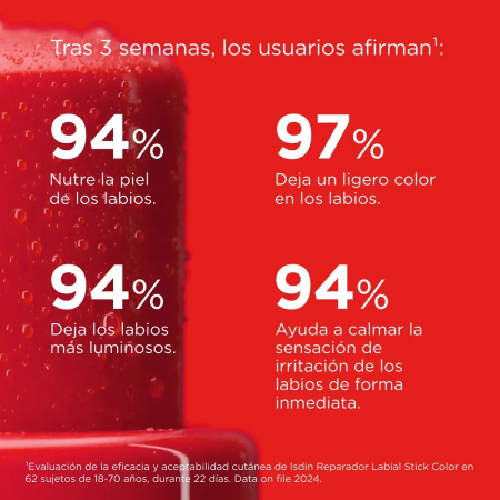 ISDIN REPARADOR LABIAL STICK COLOR ROJO 4 G