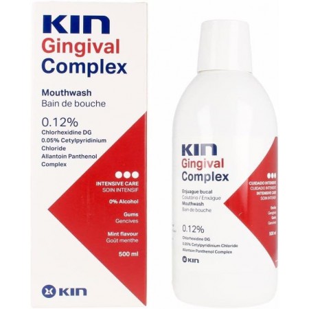 KIN GINGIVAL COMPLEX 0.12% CLORHEXIDINA ENJUAGUE BUCAL 500 ML
