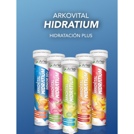 ARKOVITAL HIDRATIUM SENIOR +50 SABOR NARANJA 24 COMPRIMIDOS EFERVESCENTES