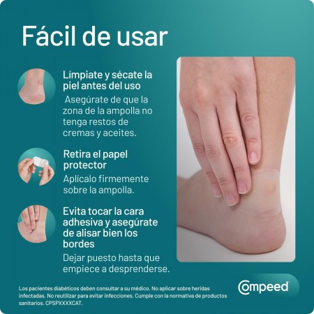 COMPEED AMPOLLAS EXTREME HIDROCOLOIDE 5 APOSITOS MEDIANOS