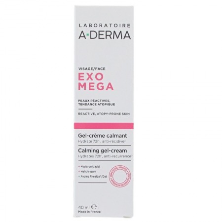 A-DERMA EXOMEGA GEL-CREMA FACIAL CALMANTE 40 ML