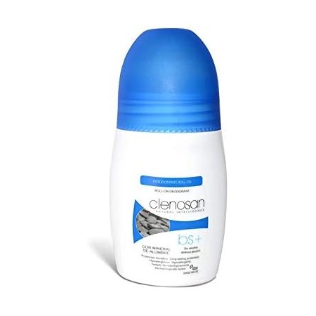CLENOSAN DUPLO DESODORANTE BS+ ALUMBRE SIN ALCOHOL ROLL ON 2 X 75 ML