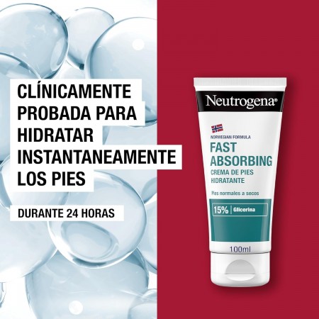 NEUTROGENA FORMULA NORUEGA RAPIDA ABSORCION CREMA DE PIES HIDRATANTE 100 ML