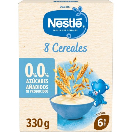 NESTLE PAPILLA 8 CEREALES 0% AZUCARES AÑADIDOS +6 MESES 330 G