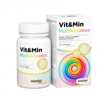 ELADIET VIT&MIN MULTIADVANCE MULTIVITAMINICO CON PROBIOTICOS 30 COMPRIMIDOS