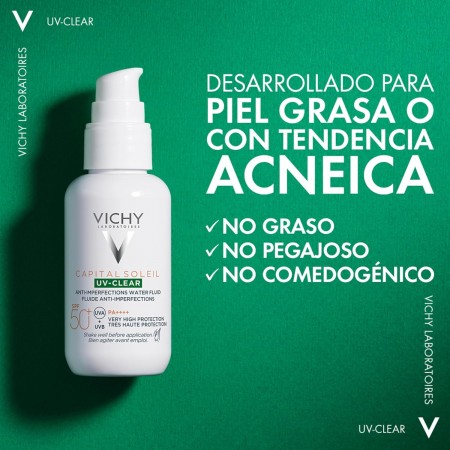 VICHY CAPITAL SOLEIL SPF50+ UV CLEAR ANTIIMPERFECCIONES FLUIDO 50 ML