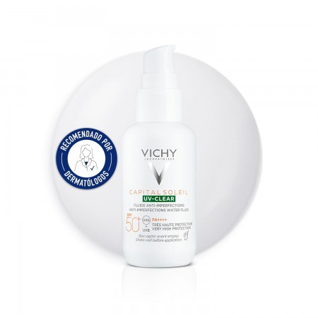 VICHY CAPITAL SOLEIL SPF50+ UV CLEAR ANTIIMPERFECCIONES FLUIDO 50 ML