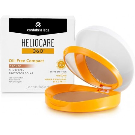 HELIOCARE 360º SPF 50+ OIL-FREE COMPACT PROTECTOR SOLAR 10 G COLOR BRONZE