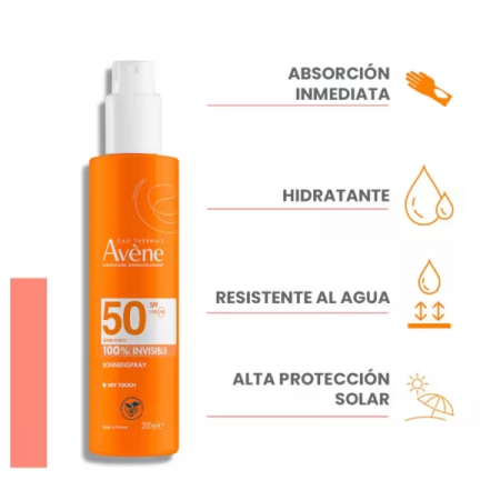 AVENE MUY ALTA PROTECCION SPF 50+ CORPORAL SPRAY INVISIBLE 200 ML