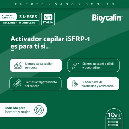 BIOSCALIN ACTIVADOR CAPILAR ISFRP-1 TRATAMIENTO ANTICAIDA 10 ML