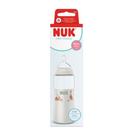 NUK BIBERON FIRST CHOICE BIBERON ANTICOLICO DE SILICONA XL +6 MESES 360 ML