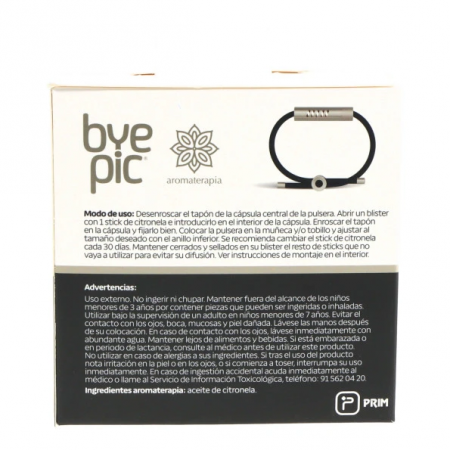 BYE PIC PULSERA AROMATICA DE CITRONELA CORDON ADULTO