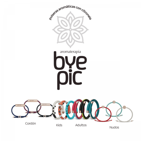 BYE PIC PULSERA AROMATICA DE CITRONELA CORDON ADULTO