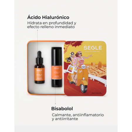 SEGLE COFRE JORDI LAVANDA HIDRATANTE VITAL C: VITAL C SERUM 30ML + VITAL C CREMA 30ML
