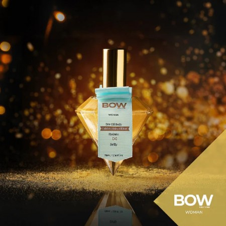 BOW WOMAN DRY OIL BODY ACEITE BETTY GOLDEN SHINY GLITTER 75 ML