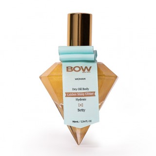 BOW WOMAN DRY OIL BODY BETTY GOLDEN SHINY GLITTER 75 ML