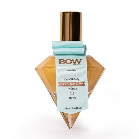 BOW WOMAN DRY OIL BODY ACEITE BETTY GOLDEN SHINY GLITTER 75 ML