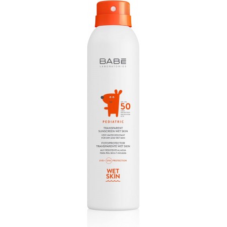 BABE PEDIATRIC FOTOPROTECTOR TRANSPARENTE WET SKIN FPS 50 SPRAY 200 ML