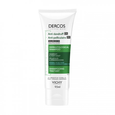 DERCOS CHAMPU ANTICASPA CABELLO GRASO 95 ML FORMATO VIAJE
