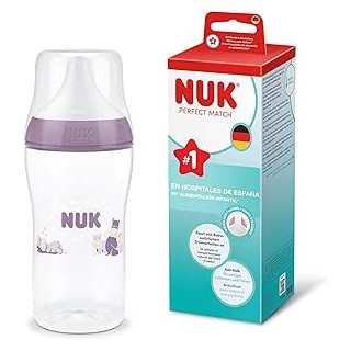 NUK BIBERON PP SILICONA PERFECT MATCH FLUJO M 1 UNIDAD 260 ML