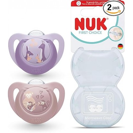 NUK CHUPETE SILICONA FIRST CHOICE 18 - 36 MESES 2 UNIDADES SURTIDO