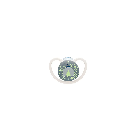 CHUPETE SILICONA NUK SPACE NIGTH (ANIMALES DORMIDOS) 0-6 MESES 1 U