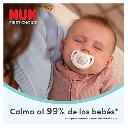 NUK CHUPETE SILICONA FIRST CHOICE 6 - 18 MESES 2 UNIDADES SURTIDO