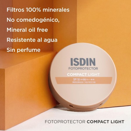ISDIN FOTOPROTECTOR COMPACT SPF50+ MAQUILLAJE COMPACTO COLOR LIGHT 10 G