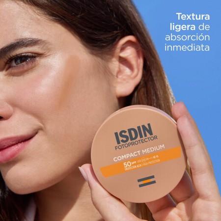 ISDIN FOTOPROTECTOR COMPACT SPF50+ MAQUILLAJE COMPACTO COLOR MEDIUM 10 G