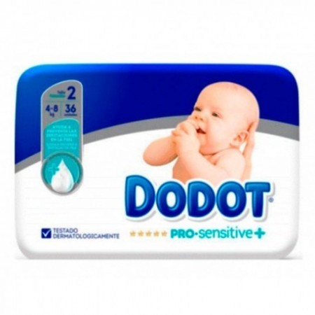 PAÑAL INFANTIL DODOT PRO SENSITIVE T- 2 4-8 KG 36 U