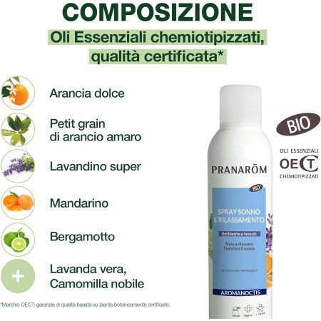 PRANAROM SUEÑO Y RELAJACION SPRAY TEXTIL Y ATMOSFERA 150 ML