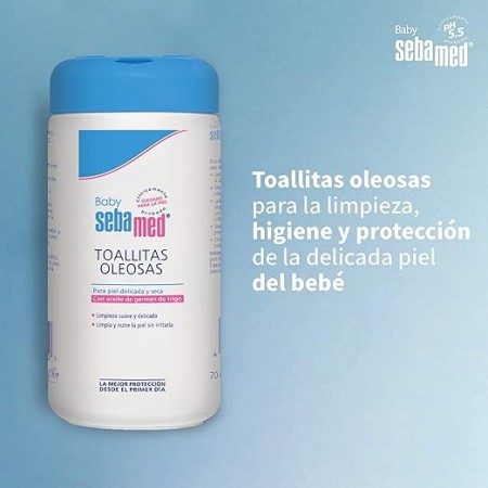 SEBAMED BABY TOALLITAS OLEOSAS 70 TOALLITAS