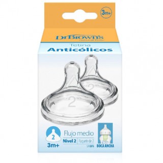 TETINA SILIC BOCA ANCHA DR BROWN´S NATUR FL Nº2 ANCHA