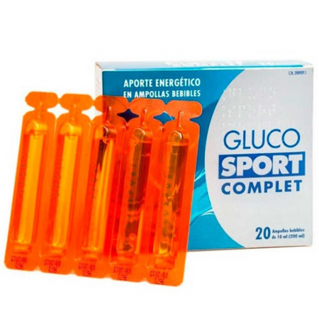 GLUCOSPORT COMPLET GLUCOSA 20 AMPOLLAS BEBIBLES 10 ML