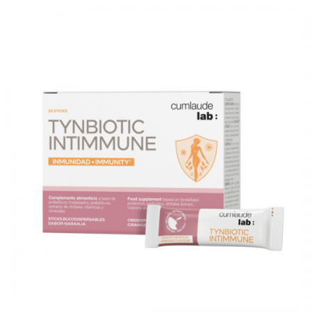 CUMLAUDE LAB: TYNBIOTIC INTIMMUNE 28 STICKS BUCODISPERSABLES 1,5 G SABOR NARANJA