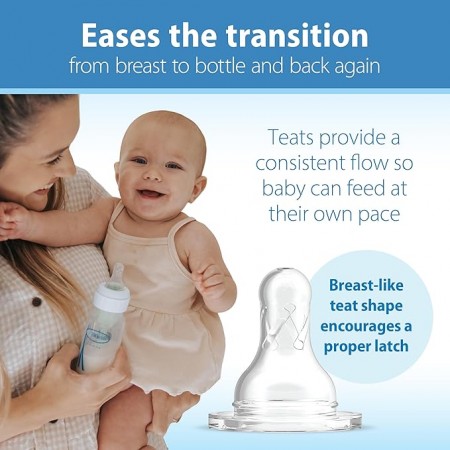 DR BROWN´S TETINA SILICONA NATURAL FLOW STANDARD NIVEL 2 +3 MESES BOCA ESTRECHA