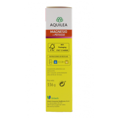 AQUILEA MAGNESIO+ POTASIO 56 COMPRIMIDOS EFERVESCENTES SABOR NARANJA FORMATO XL