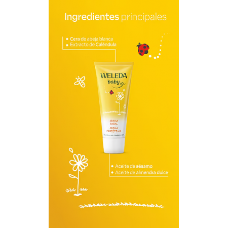 WELEDA PACK BIENVENIDA BEBE: CREMA PAÑAL + CREMA FACIAL + ACEITE MASAJE + GEL-CHAMPU + REGALO TOALLA