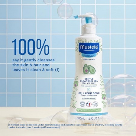 MUSTELA DUPLO GEL DERMOLIMPIADOR SUAVE 2 X 500 ML