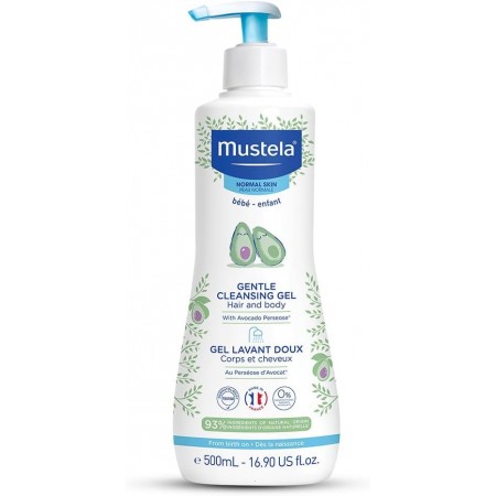 MUSTELA DUPLO GEL DERMOLIMPIADOR SUAVE 2 X 500 ML