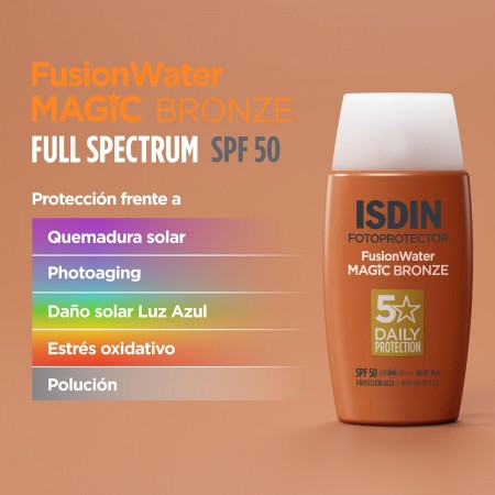ISDIN FOTOPROTECTOR SPF50 FUSION WATER COLOR BRONZE 50ML